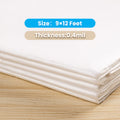 Mister Rui Plastic Drop Cloth, 10 Pcs 9x12 Feet Drop Cloth for Painting, Clear Plastic Sheeting for Couch Cover and Furniture Cover