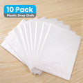 Mister Rui Plastic Drop Cloth, 10 Pcs 9x12 Feet Drop Cloth for Painting, Clear Plastic Sheeting for Couch Cover and Furniture Cover