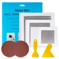 Mister Rui Wall Patch, 16 Pack, 4/6/8 Inch Drywall Repair Kit with Extended Self-Adhesive Mesh, Metal Drywall Patch, Small Hole Repair, Wall Patch Repair Kit for Broken Wall or Ceiling Filler